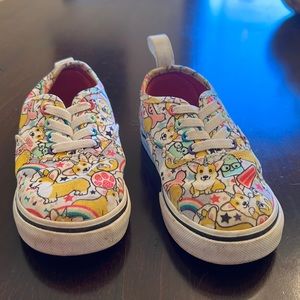 Vans size 9 toddler elastic lace sneaker